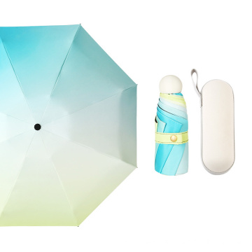 Promotional Gifts Colorful 5 Folding Mini Pocket Capsule Umbrella